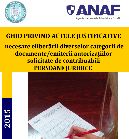 Noile ghidurile ANAF pentru firme si persoane fizice